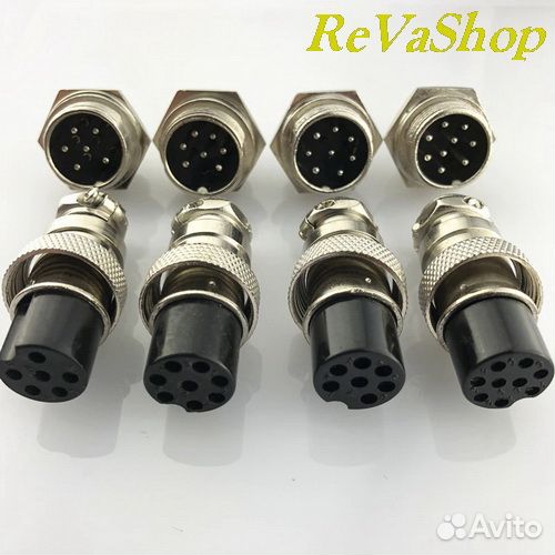 Авиационный разъём GX-16 2/3/4/5/6/7/8/9 Папа+Мама