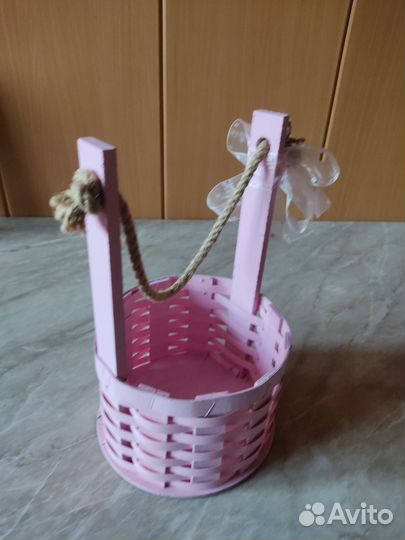 Корзина плетёная для цветов