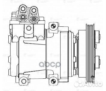 Компрессор кондиц. для а/м Hyundai Getz (02) L