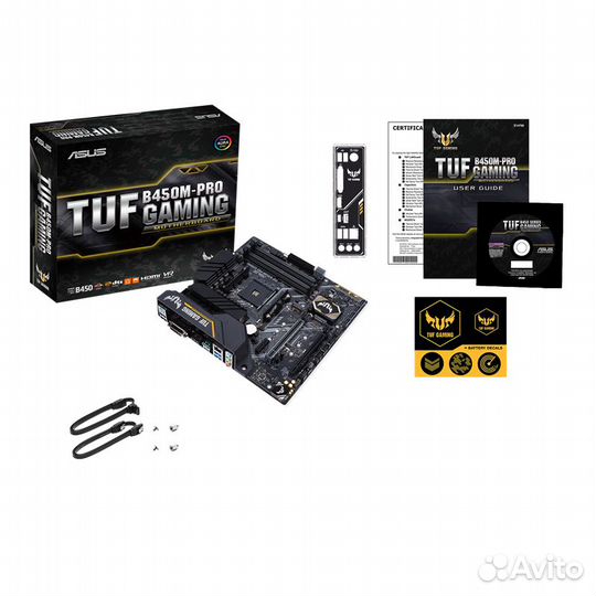 Материнская плата AM4 asus TUF B450m-pro gaming