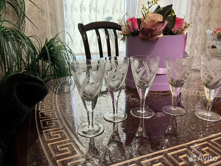 Рюмки хрусталь на ножке СССР