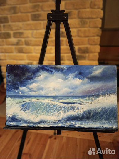 Картина маслом море