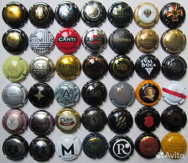 Плакетка крышка от шампанского вина 42 шт