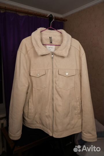 Утепленная гладкая куртка c мехом мужская LC Waiki