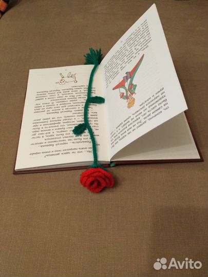 Закладка для книг - роза