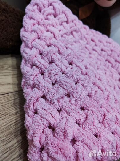 Плед детский вязаный