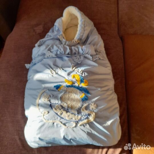 Конверт на выписку для мальчика зимний