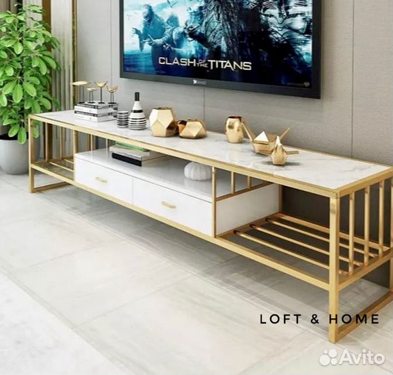 Тумба под телевизор лофт