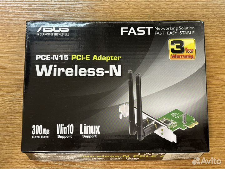 Wi-Fi адаптер asus PCE-N15