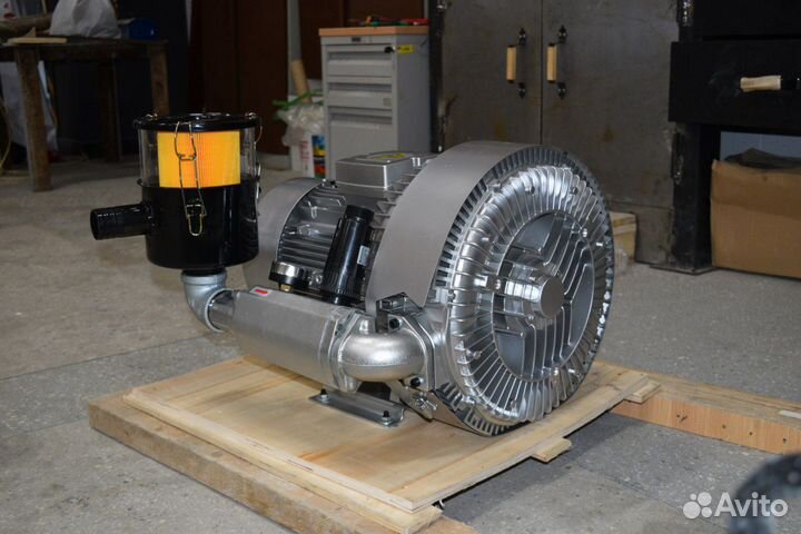 Вихревой вакуумный насос 7.5кВт 5,5kw Воздуходувка