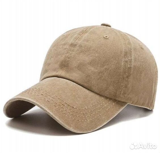 Бейсболка джинсовая, синяя, бежевая и серая