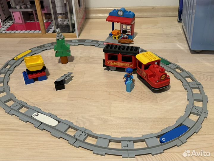 Наборы лего дупло lego duplo поезд ферма конюшня