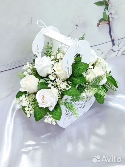 Розы из мыла, букет