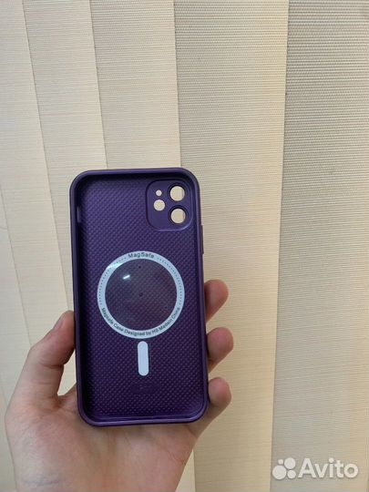 Чехол стеклянный Magsafe iPhone 11