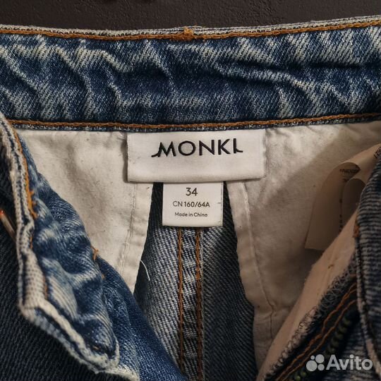 Джинсы широкие monki