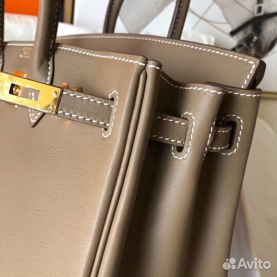Сумка Hermes Birkin 25 Swift Taupe PHW