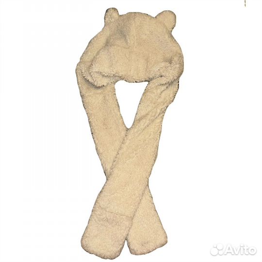 Шапка-шарф медведь