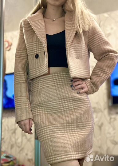 Костюм женский твидовый теплый