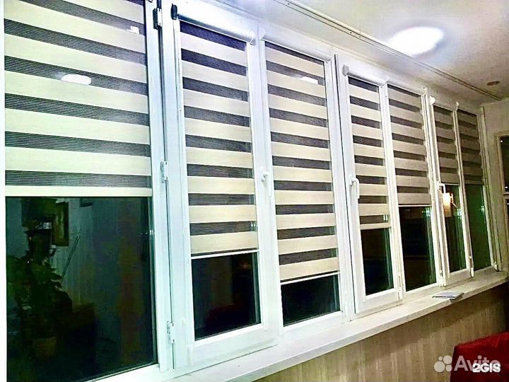 Рулонные шторы день-ночь