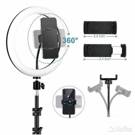 Кольцевая лампа 26 см