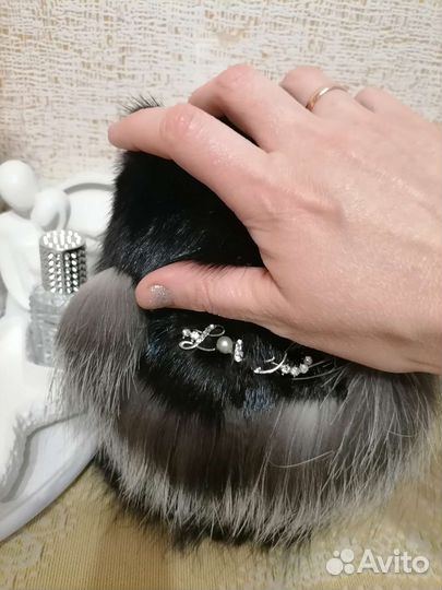 Шапка норковая женская