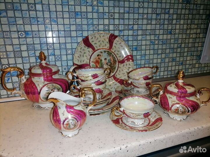 Чайный сервиз Мадонна Розовая лента (Германия)