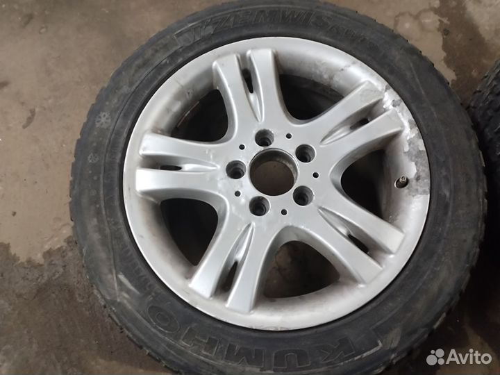 Литые диски Мерседес R16 на зимней резине R16