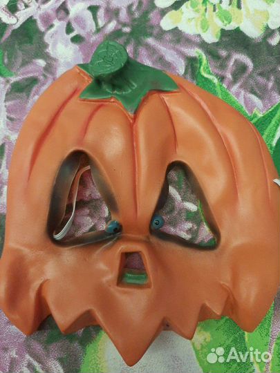 Плащ с копюшоном и маска тыквы