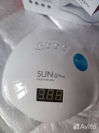 Лампа для маникюра новая Sun 5+