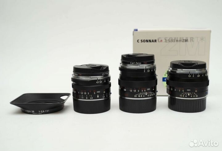 Carl Zeiss biogon 21 planar 50 sonnar 50