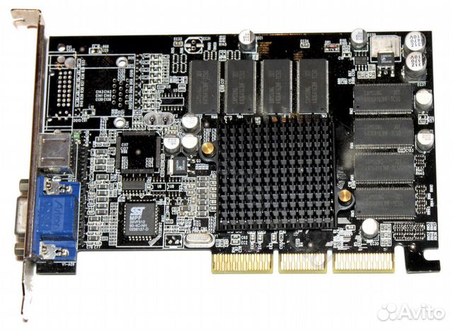 Видеокарта AGP MX4 440 SE 64MB DDR ретро