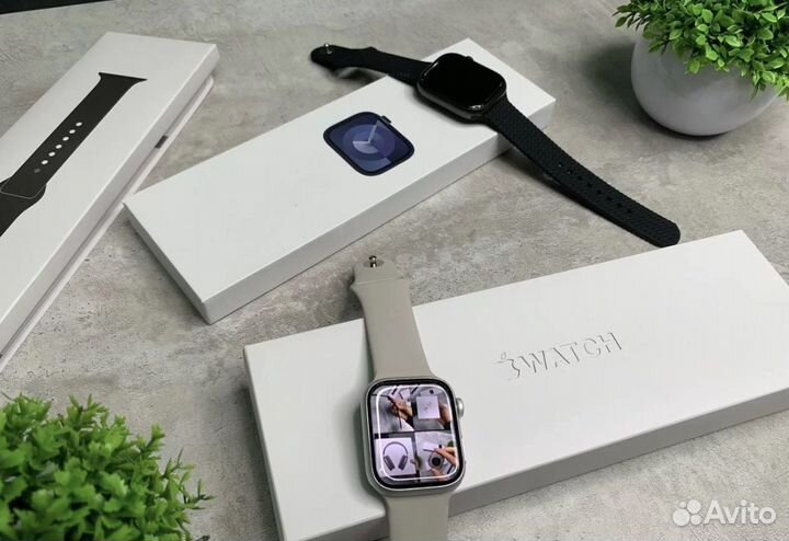 Apple Watch Series 9 (серебро с Галереей)