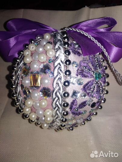 Новогодние шары,ручная работа