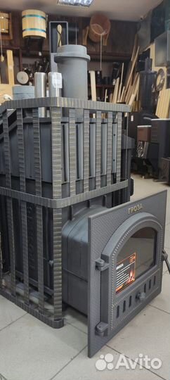 Чугунная печь для бани гефест
