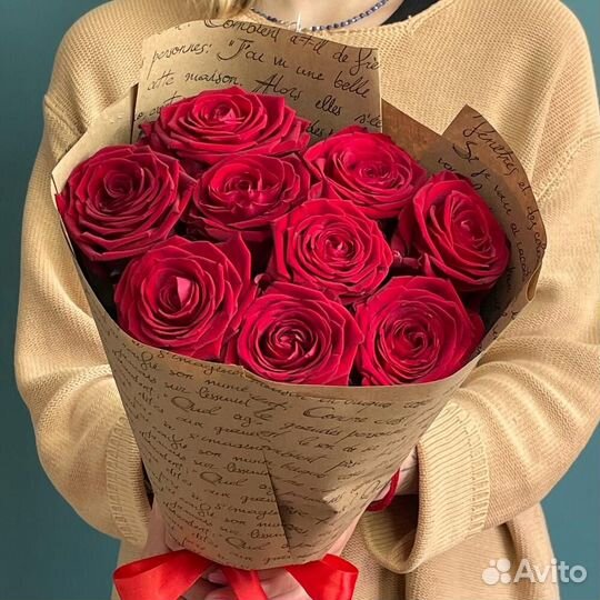Букеты роз Цветы розы 9 роз 11 роз 15 роз
