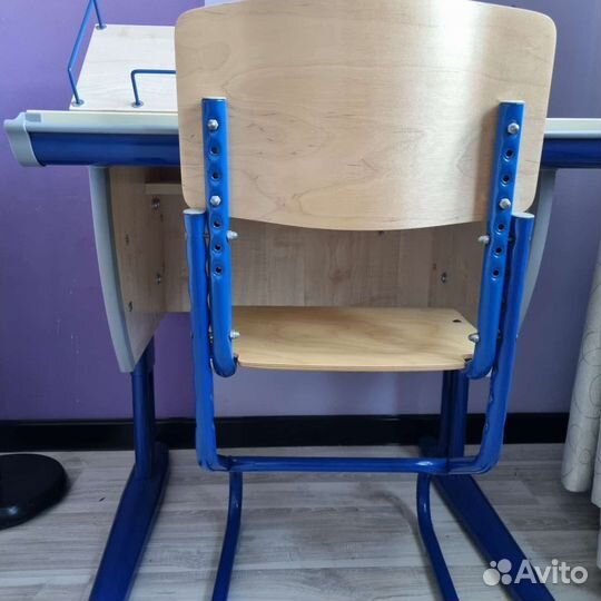 Растущая парта и стул бу