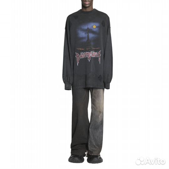 Balenciaga paris moon long sleeve