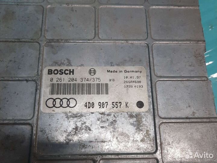 Блок управления двигателем audi a8 d2