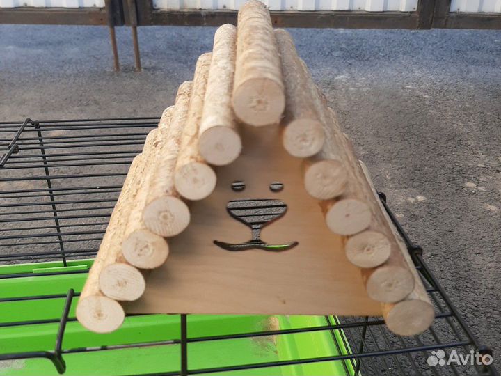 Домик для грызунов Woodpethouse, треугольный