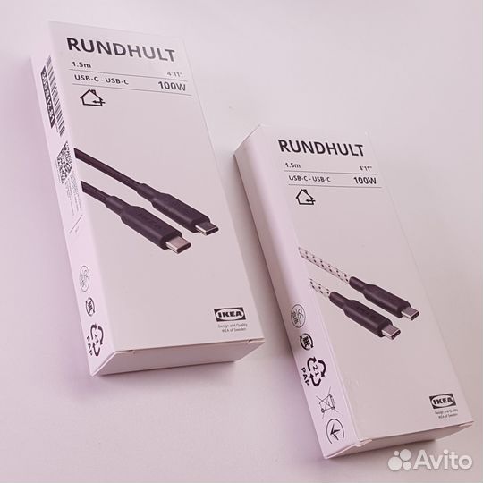 Кабель USB-C на USB-C IKEA Rundhult 100W 1,5m