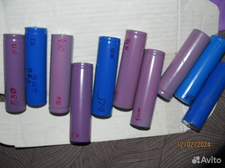 Литиевые аккумуляторы 18650 450-700 ма цена за12шт