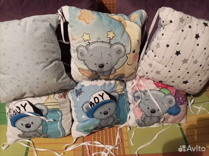 Бортики в детскую кроватку бу