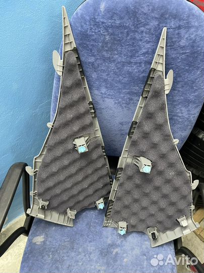 Накладки задних стоек киа рио 3