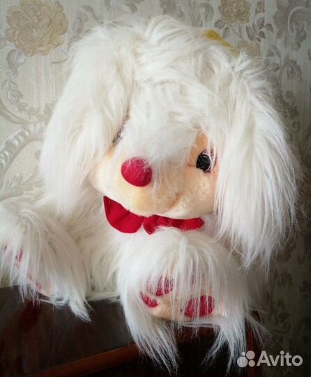 Мышь мягкая белая (45см)