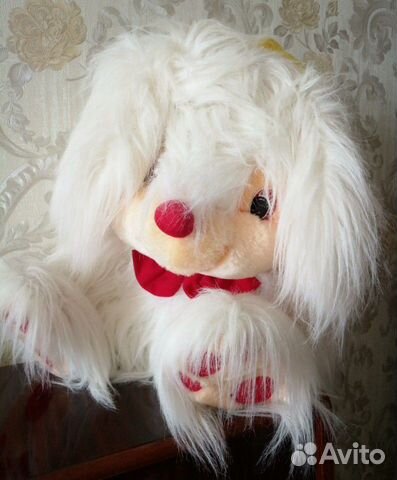 Мышь мягкая белая (45см)