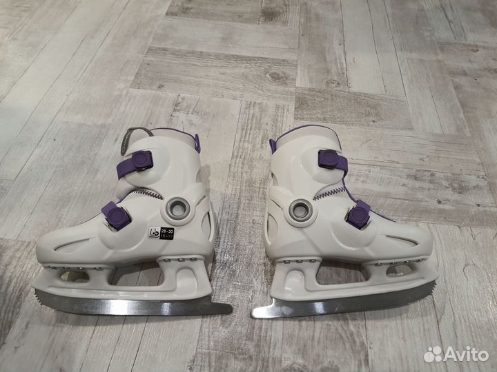 Коньки р.28-30 детские раздвижные Oxelo Декатлон