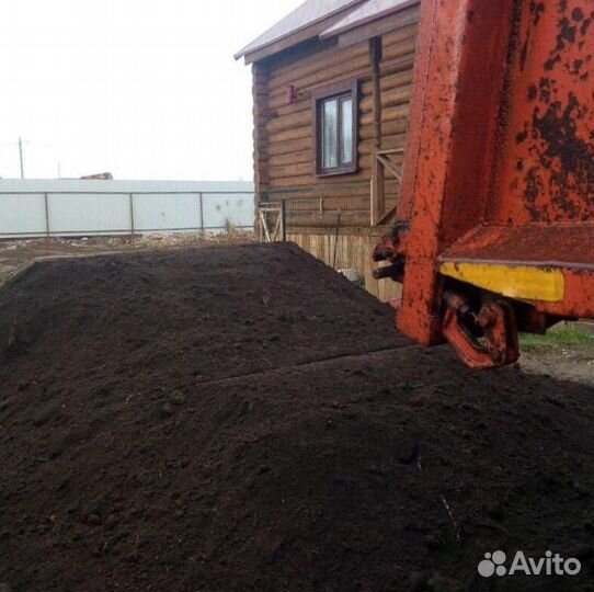 Земля плодородная. Чернозём. Торфянная смесь