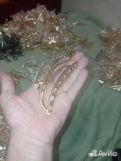 Краб для волос оцинкованные