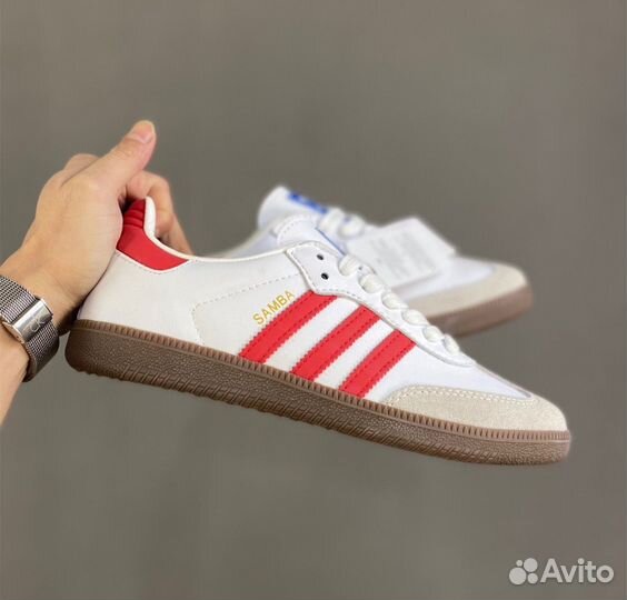 Adidas Originals Samba OG White Better Scarlet