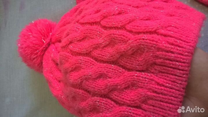Комплект шапка и шарф для девочки